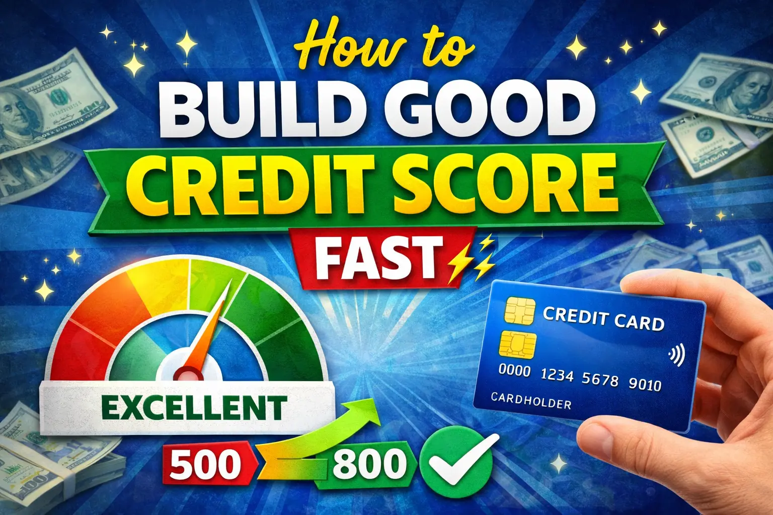How to build good credit score fast